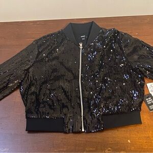 Sequin Black Jacket